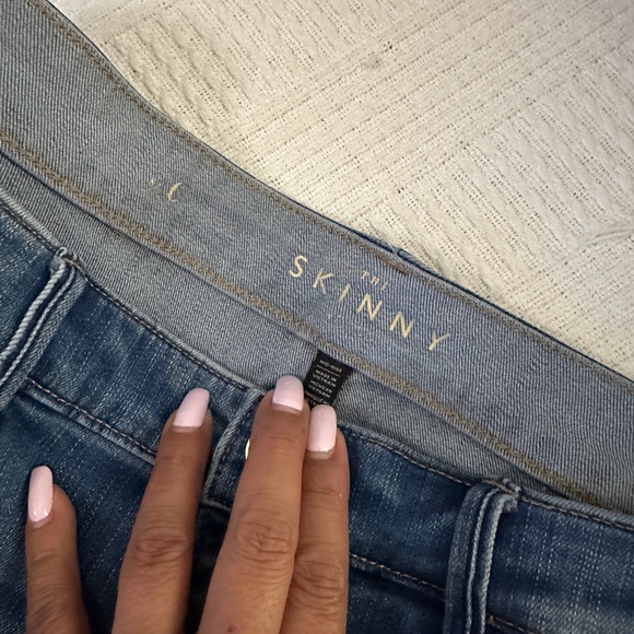 White House Black Market Women's Jeans in Leopard, White, and Blue - Picture 2 of 5